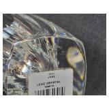 Waterford Metra Crystal Clear Vase Signed by Designer Jim O