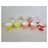 Lot of (12) Vintage Hazel Atlas Moderntone Platonite Sherbet/Champagne/Dessert Coupes