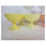 Lot of (12) Vintage Hazel Atlas Moderntone Platonite Sherbet/Champagne/Dessert Coupes