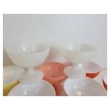 Lot of (12) Vintage Hazel Atlas Moderntone Platonite Sherbet/Champagne/Dessert Coupes