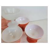 Lot of (12) Vintage Hazel Atlas Moderntone Platonite Sherbet/Champagne/Dessert Coupes