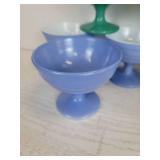 Lot of (10) Vintage Hazel Atlas Moderntone Platonite Sherbet/Champagne/Dessert Coupes