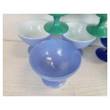 Lot of (10) Vintage Hazel Atlas Moderntone Platonite Sherbet/Champagne/Dessert Coupes