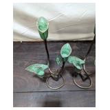 Two Brass Candleholders