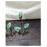 Two Brass Candleholders