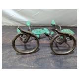 Two Brass Candleholders