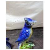 Pair Of Japanese Ceramic Bird Figurines