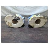 Pair Of Japanese Ceramic Bird Figurines