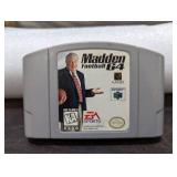Madden Football 64 Nintendo 64 Game Cartridge
