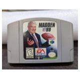 Madden 99 Nintendo 64 Game Cartridge