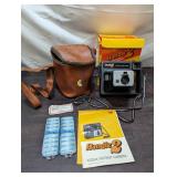 Vintage Handle 2 Kodak Instant Camera With Case