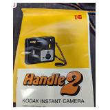 Vintage Handle 2 Kodak Instant Camera With Case