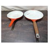 Two Vintage COPCO Cast Iron Skillets