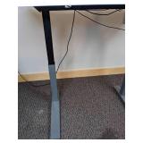 Sit Stand Height-Adjustable Electric Office Desk with Dual Monitor Arms