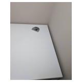 White Computer Desk/Work Station with 2-Drawer File Cabinet