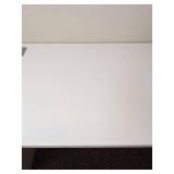 White Computer Desk/Work Station with 2-Drawer File Cabinet