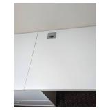 White Computer Desk/Work Station with 2-Drawer File Cabinet