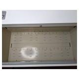 White Computer Desk/Work Station with 2-Drawer File Cabinet