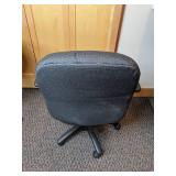 30 in. Round Table and Black Rolling Office Chair