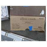 Assortment of (2) Fired Earth Glass Works Glass Shelves and (38) Allen + Roth, Ceremonial Festive Whites Mosaic, Premium Mosaics and Other Tiles