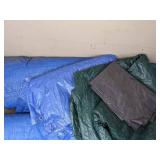 Assortment of (6) Tarps in Various Sizes