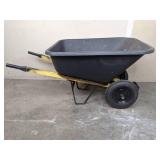 Black Truper Two Wheeled Wheelbarrow