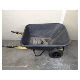 Black Truper Two Wheeled Wheelbarrow