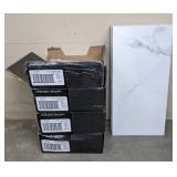 Premier Decor (19) Matte Black & (16) Matte White Penny Round Tiles and (9) Marble Look Tiles