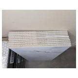 Premier Decor (19) Matte Black & (16) Matte White Penny Round Tiles and (9) Marble Look Tiles