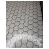 Premier Decor (19) Matte Black & (16) Matte White Penny Round Tiles and (9) Marble Look Tiles