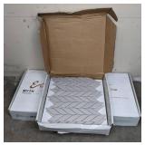 (20) Emser Tile Myth Petal Light Grey Tiles, 11 in. x 14 in.