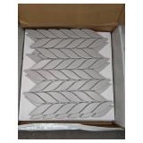 (20) Emser Tile Myth Petal Light Grey Tiles, 11 in. x 14 in.