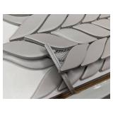(20) Emser Tile Myth Petal Light Grey Tiles, 11 in. x 14 in.