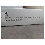 (20) Emser Tile Myth Petal Light Grey Tiles, 11 in. x 14 in.