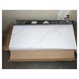 (29) Premium Porcelain Carrara White Matte Porcelain Stone Look Floor and Wall Tiles, 12 in. x 24 in.