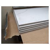 (29) Premium Porcelain Carrara White Matte Porcelain Stone Look Floor and Wall Tiles, 12 in. x 24 in.