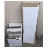 (158) Emser Tile Raku Olive 3 in. x 12 in. Glossy Ceramic Brick Look Wall Tile and (9) Cifre Ceramica White Body Rectified Tiles