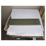 (158) Emser Tile Raku Olive 3 in. x 12 in. Glossy Ceramic Brick Look Wall Tile and (9) Cifre Ceramica White Body Rectified Tiles