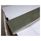 (158) Emser Tile Raku Olive 3 in. x 12 in. Glossy Ceramic Brick Look Wall Tile and (9) Cifre Ceramica White Body Rectified Tiles
