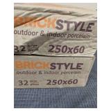 (2) Boxes of 32 Brick Style Outdoor & Indoor White Porcelain Wall Tiles