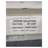 Interceramic Seaside Collection 3 Taupe Gloss Wall Tile and Justeer Collection Henri Taupe Brown Subway Tile JST1707, 148 Tiles