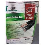 Thermaflex Insulated Black Flex Duct, 4 in. x 25 ft.