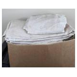 Box of Painting Drop Cloths and Poly Cover Black Polyethylene Plastic Sheeting