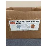 Boxes of Simpson StrongTie LUS2102 Hangers and PSCL 1/2 Sheathing Clips