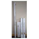 Set of (4) West Bury Aluminum Railing Black Aluminum Post Kits