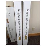 Set of (4) West Bury Aluminum Railing Black Aluminum Post Kits