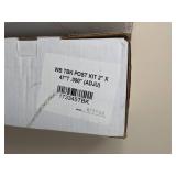 Set of (4) West Bury Aluminum Railing Black Aluminum Post Kits