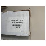 Set of (4) West Bury Aluminum Railing Black Aluminum Post Kits