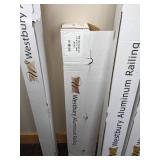 Set of (4) West Bury Aluminum Railing Black Aluminum Post Kits