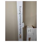 Set of (4) West Bury Aluminum Railing Black Aluminum Post Kits